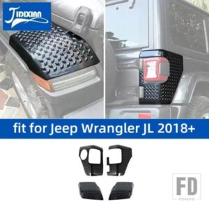 ジープ ラングラー JL 2018-24 テールライトライトランプガードホイールアイブロウラップアングル装飾カバー