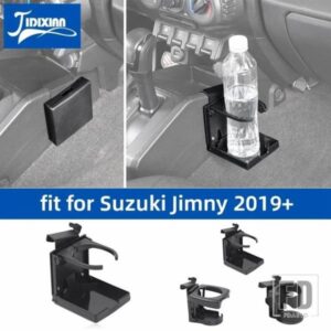スズキ ジムニー 2019-24 カーギア折りたたみ水ボトルカップホルダーブラケットドリンクホルダー