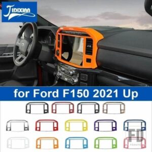 フォード 車インテリアセンターコンソール WINDOWS ナビゲーションパネル装飾カバー F150 2021-24 アップアクセサリー