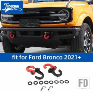 フォード ブロンコ 2021-24 フロントトレーラー牽引フック脱落防止バックル外装アクセサリー