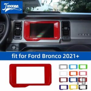 フォード ブロンコ 2021-24 車内ナビゲーション画面装飾フレームカバーアクセサリー