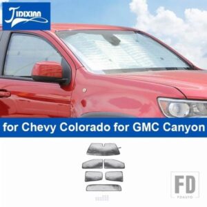 シボレー フロントリアフロントガラスウィンドウサンシェードカバーコロラド 2014 GMC キャニオン 2014-2022 アクセサリー