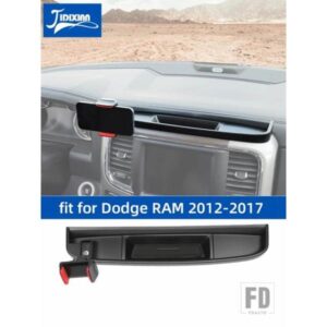 ダッジラム 2012-17 ダッシュボード携帯電話ホルダー収納ボックスインテリアアクセサリー