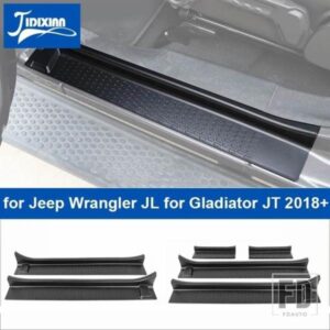 ジープ ナーフバー ランニングボード ドアシルスカッフプレートカバー ラングラー JL グラディエーター JT 2018-24 アップ用