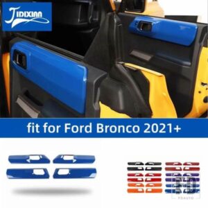 フォード ブロンコ 4 ドア 2021-24 車インナードアハンドルパネル装飾カバーインテリアアクセサリー
