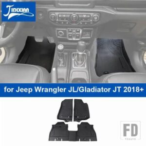 ジープ フットマット カーゴライナー フロアマットパッド ラングラー JL グラディエーター JT 4 ドア 2018-24 アップ用