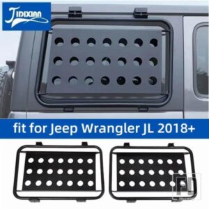 ジープ ラングラー JL 4 ドア 2018-24 リアドア窓ガラスフレームにフィット