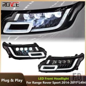 ランドローバー LED ヘッドライト DRL ダイナミック回転ヘッドライトアセンブリレンジローバースポーツ L494 14-17 アップグレード 18