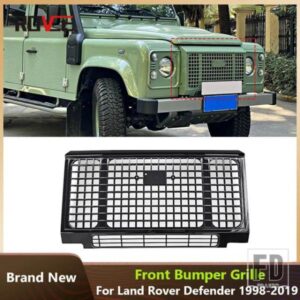 ランドローバー フロントバンパーグリルディフェンダー 1998-2019 グロスブラックカーアクセサリー