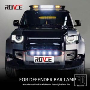 ランドローバー フロントバンパーライトディフェンダー 90 110 2020-2022 トップランプ LED ライトカーアクセサリー
