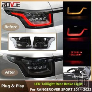 ランドローバー LED ライトテールアセンブリリアブレーキウィンカーライトレンジローバースポーツ 2014-2022 L494 ブラックスタイルランプ
