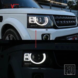 LED ヘッドライト DISCOVERY 4 2010-2016 DRL ウィンカー LED レンズプロジェクターヘッドランプアセンブリアップグレードディフェンダーデザイ