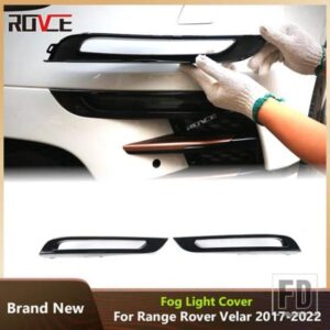 レンジローバー ランドローバー 2個 フロント車フォグランプランプ装飾カバー VELAR L560 2017-2022 ABS LR094993 LR136387