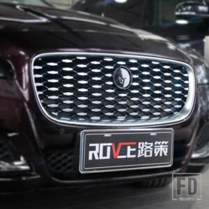 ジャガー 車フロントバンパーグリルメッシュグリルグリル XFL 2016-2020 アップグレード 2021 新スタイルセントラルレーシンググリル