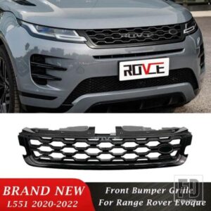 レンジローバー ランドローバー ラジエーターグリルフロントバンパーグリル EVOQUE L551 2020-2022 メッシュグリルカーアクセサリー