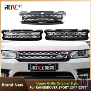 ランドローバー フロントバンパーグリルレンジローバースポーツ L494 2014-2017 スタイルメッシュカバーグリルアクセサリー