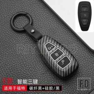 フォード カーボン ABS キーケースカバーフィエスタフォーカス 3 4 モンデオ ECOSPORT クーガフォーカス ST キーリモートキー