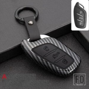 カーボン ABS + シリコーンキー FOB シェルカバーケース MG MG6 ZS HS EV EZS EHS MG3 GS MG7 GT 2015-20