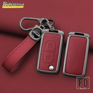 シトロエン プジョー ファッション合金フリップキーケースカバーシェル FOB 107 207 307 308 407 607 3008 5008 クサラピカソ C5 C6 C8