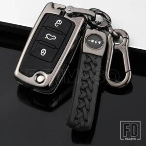 VW 合金 + シリカゲルキーカバーケース ゴルフボラジェッタポロパサート B5 B6 シュコダオクタビア A5 ファビアシートイビサ