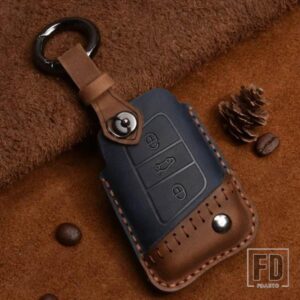 VW クレイジーホースレザーキーケース TAYRON LAVIDA SAGITAR ティグアン MAGOTAN パサートリモートカバーアクセサリー