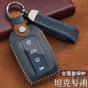 革キーケースカバー FOB 2021 タンク 300 タンク 500 リングキーホルダーカーアクセサリープロテクター