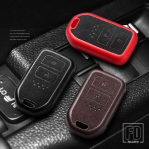 ホンダ 車リモートキーフォブカバーケースホルダー アコードシビック 2018 2019 オデッセイ CRV パイロット HRV ヴェゼル市キーレスエントリー