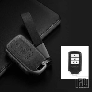 ホンダ TPU + レザーキーレスキーケースカバー ステップワゴンオデッセイフリードエリシオン MPV シビックアコードパイロット CRV 2015-2018