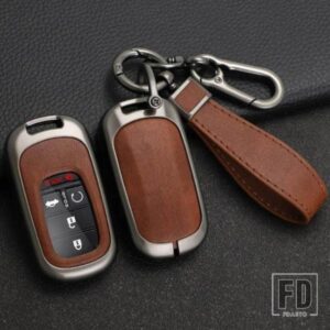 ホンダ シビックアコード HR-V CR-V CRV 2022 2023 5ボタン自動シェル FOB ホルダー合金キーケースカバーキーホルダーアクセサリー