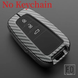 トヨタ ファッション合金車リモートキーケースカバーシェルフォブ カローラプリウスカムリ CHR C-HR RAV4 アルティスランドクルーザープラドキ - Carbon Shell