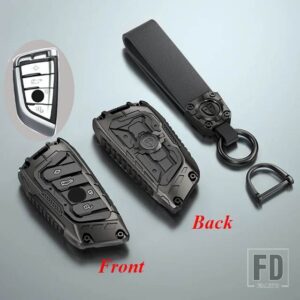 BMW 合金キーケースカバーキーバッグ F20 G20 G30 X1 X3 X5 G05 X6 アクセサリースタイリングホルダーシェルキーホルダー - Black Type