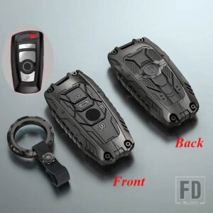 BMW 合金リモートキーケースカバーシェル FOB 520 525 F30 F10 F18 118I 320I 1 3 5/7シリーズ X3 X4 M3 M4 M5 アクセサリー - Black Type