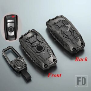 BMW 合金リモートキーケースカバーシェル FOB 520 525 F30 F10 F18 118I 320I 1 3 5/7シリーズ X3 X4 M3 M4 M5 アクセサリー - Black Type 1