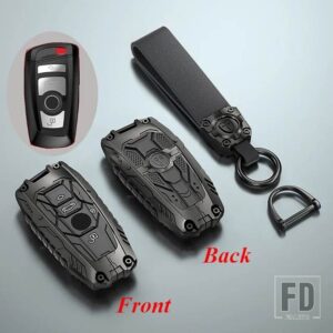BMW 合金リモートキーケースカバーシェル FOB 520 525 F30 F10 F18 118I 320I 1 3 5/7シリーズ X3 X4 M3 M4 M5 アクセサリー - Black