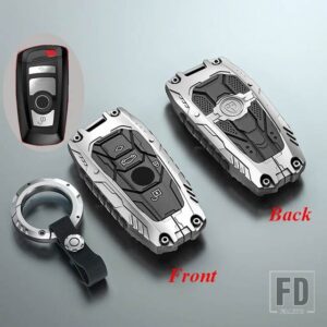 BMW 合金リモートキーケースカバーシェル FOB 520 525 F30 F10 F18 118I 320I 1 3 5/7シリーズ X3 X4 M3 M4 M5 アクセサリー - Silver Type