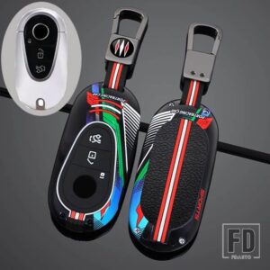 メルセデスベンツ 合金リモートキーケースカバーシェル C Eクラス W223 W206 C260 C300 S450 S500 S400 プロテクターホルダーキーレス - Grey Black