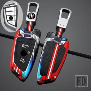 BMW キーケースカバー X1 X3 X4 X5 F15 X6 F16 G30 7シリーズ G11 F48 F39 520 525 F30 118I 218I 320I カーインテリアアクセサリー - 3 Btns Silver Red A