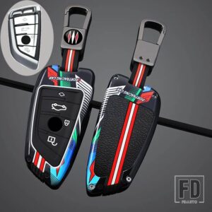 BMW キーケースカバー X1 X3 X4 X5 F15 X6 F16 G30 7シリーズ G11 F48 F39 520 525 F30 118I 218I 320I カーインテリアアクセサリー - 4 Btns Grey Black B