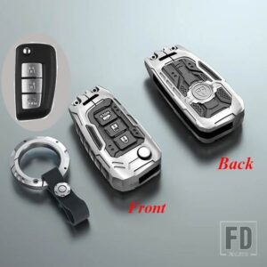 日産 合金 + シリカゲルキーケースカバーシェル NV200 セントラヴァーサエクストレイルキャシュカイ J11 ジュークムラーノマイクラティーダマキ - 3 Btns Silver Type 1