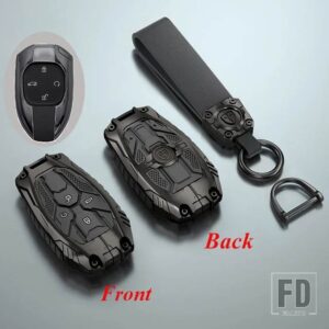 合金リモートキーケースカバー GAC TRUMPCHI GS7 GS8 GM8 GS5 GA6 GM6 キーホルダー FOB キーホルダーアクセサリースタイリング - Black
