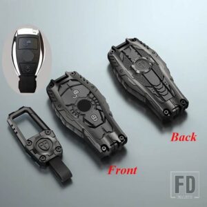 メルセデスベンツ 合金スマートキーケースカバーシェルアクセサリー A B C E GL S GLA GLK CLSクラス W204 W205 W212 W463 W176 - 2 Buttons Black Type