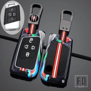 VW ソフト TPU 車リモートキーケースカバープロテクターシェル MAGOTAN パサート B8 シュコダ SUPERB KODIAQ A7 ティグアン MK2 - 4 Btns Grey Black