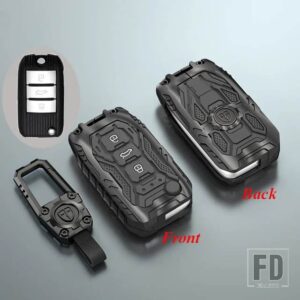 金属シェル FOB ホルダー栄威 RX5 MG3 MG5 MG6 MG7 MG ZS GT GS 350 360 750 キーレスフリップキーケースカバーバッグアクセサリー - Balck Type 1