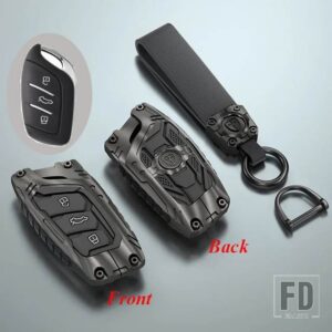 合金キーカバーケース栄威 RX5 I6 I5 RX3 RX8 ERX5 MG ZS EV MG6 EZS HS EHS 2019 2020 バッグホルダーシェルカーアクセサリー - BALCK