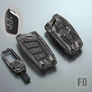 合金キーカバーケース栄威 RX5 I6 I5 RX3 RX8 ERX5 MG ZS EV MG6 EZS HS EHS 2019 2020 バッグホルダーシェルカーアクセサリー - Balck Type
