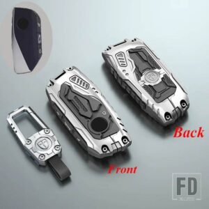 BMW 合金キーケースカバーシェル I7 X7 G07 LCI IX I20 X1 U11 7シリーズ G70 G09 XM U06 G81 M3 カーアクセサリー - Silver Type 1