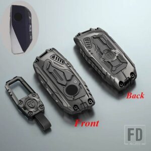 BMW 合金キーケースカバーシェル I7 X7 G07 LCI IX I20 X1 U11 7シリーズ G70 G09 XM U06 G81 M3 カーアクセサリー - Black Type 1