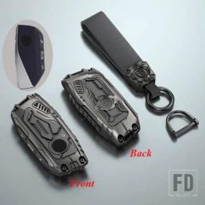 BMW 合金キーケースカバーシェル I7 X7 G07 LCI IX I20 X1 U11 7シリーズ G70 G09 XM U06 G81 M3 カーアクセサリー - Black