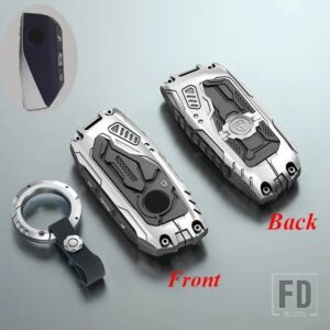BMW 合金キーケースカバーシェル I7 X7 G07 LCI IX I20 X1 U11 7シリーズ G70 G09 XM U06 G81 M3 カーアクセサリー - Silver Type