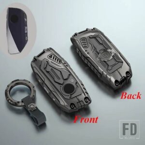 BMW 合金キーケースカバーシェル I7 X7 G07 LCI IX I20 X1 U11 7シリーズ G70 G09 XM U06 G81 M3 カーアクセサリー - Black Type